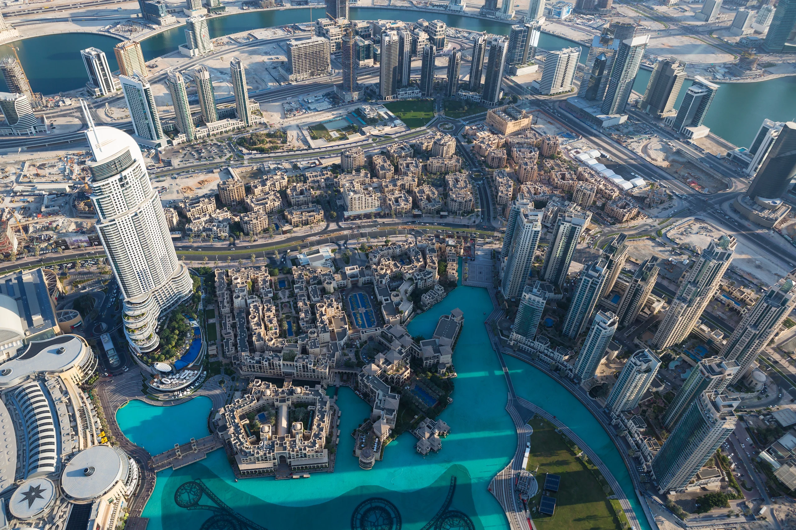 Dubai view from top-tower